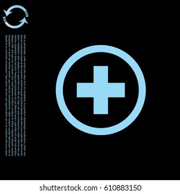 Medical cross icon. vector illustration
