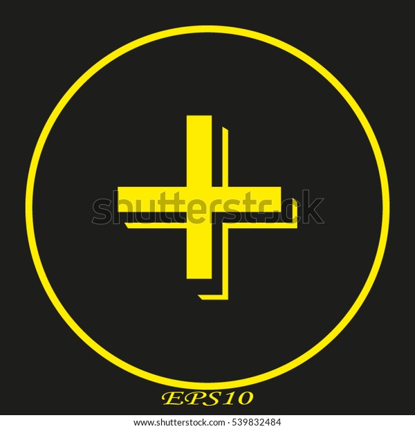 Medical cross,\
icon, vector illustration EPS\
10