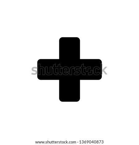 medical cross icon vector logo template 