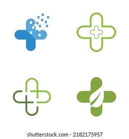 Medical Cross illustration Logo template vector design