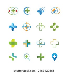 Medical Cross illustration Logo template vector design