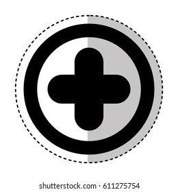 medical cross isolated icon vector illustration design