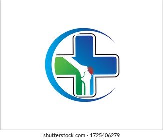 medical cross the joints specialist clinic logo design inspirations