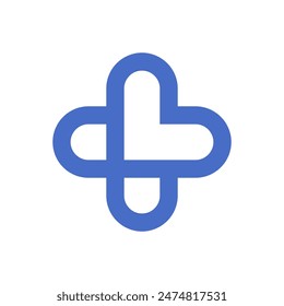 El logotipo de la cruz médica se puede utilizar para el icono, el logotipo, y el etc.