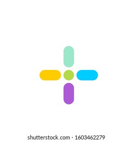 medical cross logo design vector template sign icon