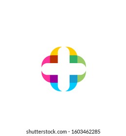 medical cross logo design vector template sign icon