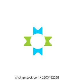 medical cross logo design vector template sign icon