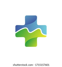 Medical Cross logo design vector