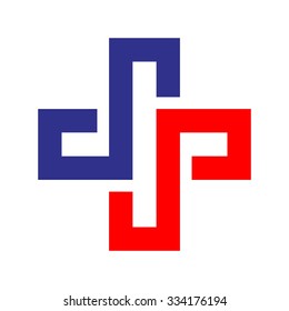 medical cross logo. health care symbol.