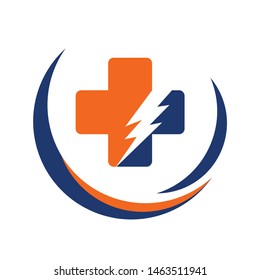 medical cross logo and health logo vector with inspiration