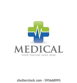 medical cross  logo icon vector template