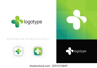 Medical cross logo, symbolizing healthcare, pharmacy, and wellness. Ideal for pharmacies, hospitals, clinics, pharmaceutical companies, and medical services. Vector illustration.