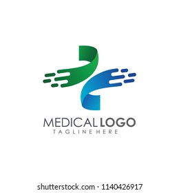 Medical Cross Logo Template vector