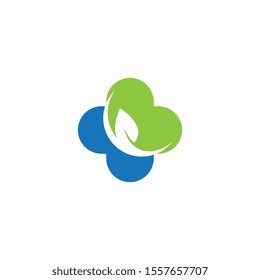 Medical cross logo template vector icon illustration design