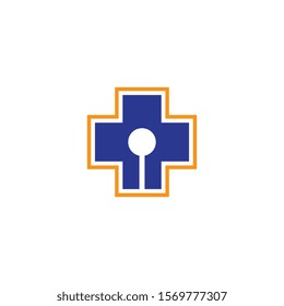 Medical cross logo template vector icon illustration design