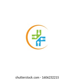 Medical cross logo template vector icon design