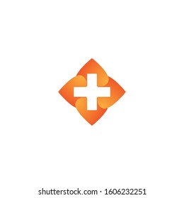 Medical cross logo template vector icon design