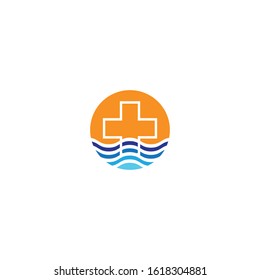 Medical cross logo template vector icon design
