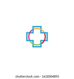Medical cross logo template vector icon design