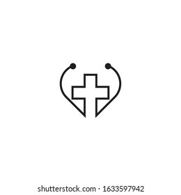 Medical cross logo template vector icon design