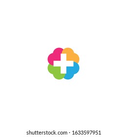 Medical cross logo template vector icon design