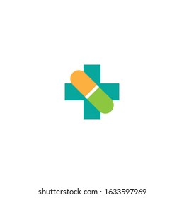 Medical cross logo template vector icon design