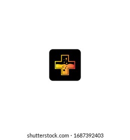 Medical cross logo template vector icon design