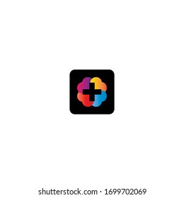 Medical cross logo template vector icon design