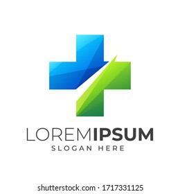 medical cross logo template, vector file eps 10, text is easy to edit or remove