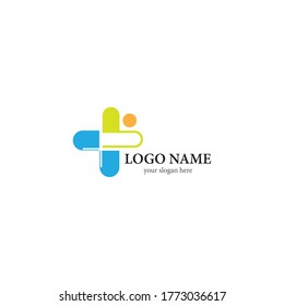 Medical cross logo template vector icon design