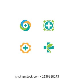 Medical cross logo template vector icon design