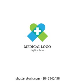 Medical cross logo template vector icon design
