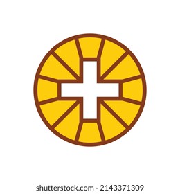 Medical cross logo vector, healthcare and pharmacy icon design