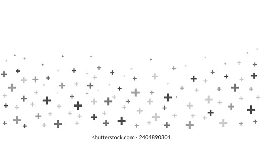 Medical cross and plus addition background. Hospital and pharmacy abstract seamless background.