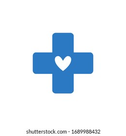 Medical Cross related vector glyph icon. Isolated on white background. Vector illustration.