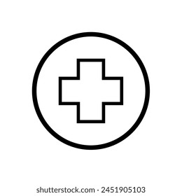 Medical cross symbol, Medical icon	