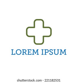 medical cross vector design template