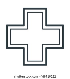 Medical Cross Vector Icon