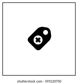 Medical Cross Vector Icon.