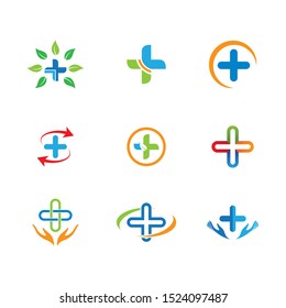 Medical cross vector icon illustration design