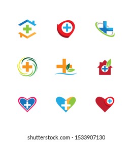 Medical cross vector icon illustration design
