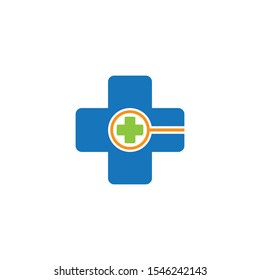 Medical cross vector icon illustration design