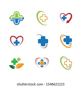 Medical cross vector icon illustration design