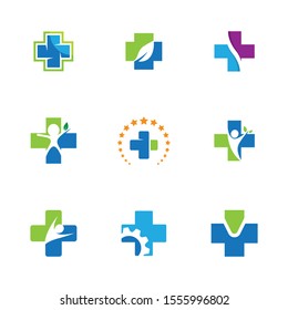 Medical cross vector icon illustration design