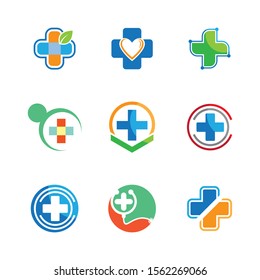 Medical cross vector icon illustration design