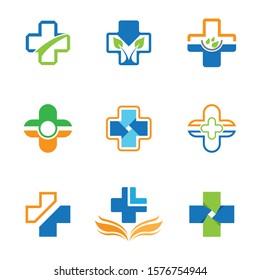 Medical cross vector icon illustration design