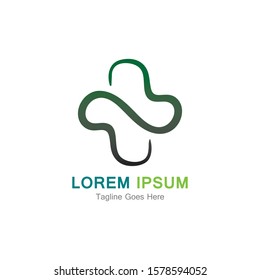Medical cross vector icon illustration design template