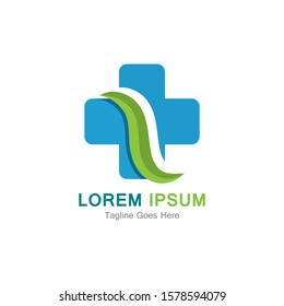 Medical cross vector icon illustration design template