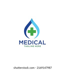 Medical cross vector icon illustration design template