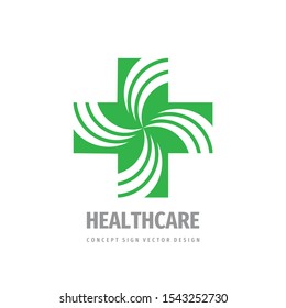 Medical cross - vector logo template concept illustration. Medicine sign. Healthy symbol. Healthcare insignia icon. Design elements.